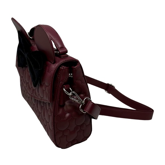 Loungefly Minnie Mouse Crossbody Satchel Quilted Bag - NWT - Picture 4 of 12